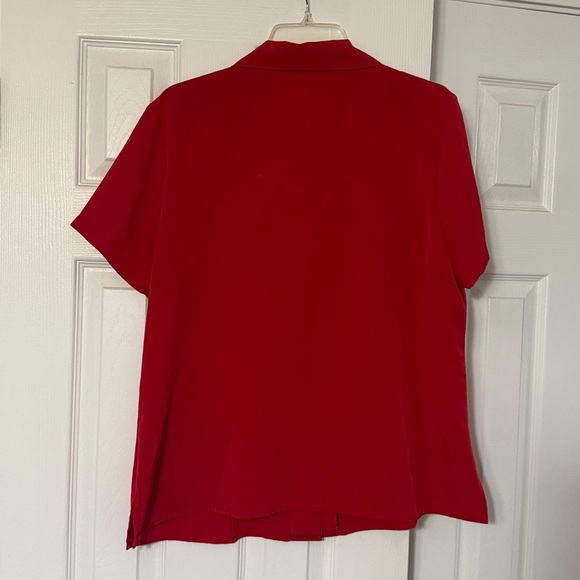 Notations Red Button-Down Shirt. Short Sleeve. Size XL - Picture 3 of 3